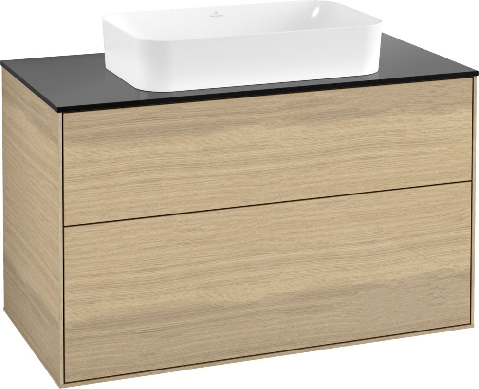 Villeroy & Boch Finion Waschtischunterschrank 1000 mm Glossy White Lack mit SoftClosing