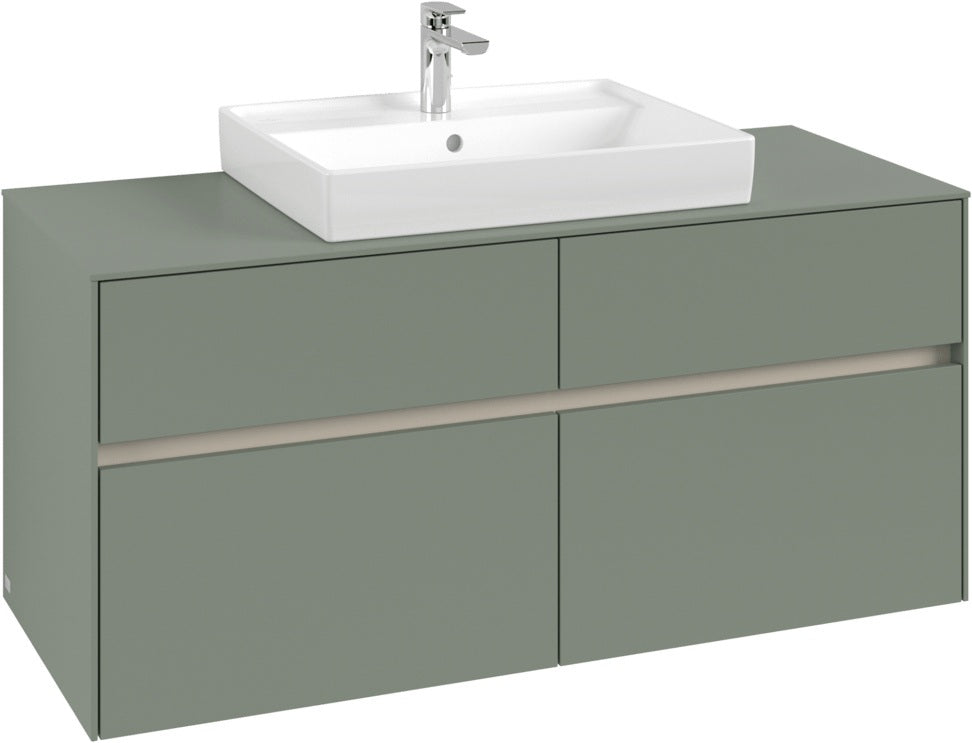 Villeroy & Boch Waschtischunterschrank Collaro C081 1200 mm White Oak mit 4 Auszügen und SoftClosing