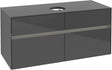Villeroy & Boch Waschtischunterschrank Collaro C041 B0 1200 mm Glossy Grey mit Beleuchtung