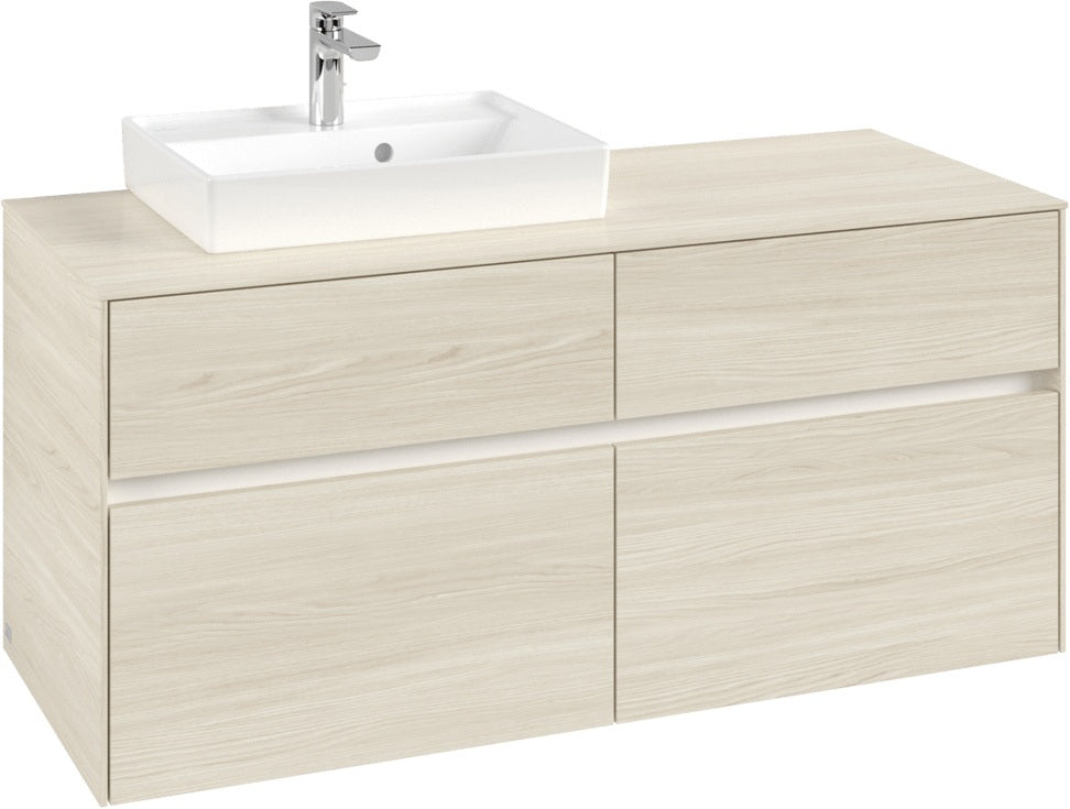 Villeroy & Boch Waschtischunterschrank Collaro C071 B0 1200 mm White Oak mit Beleuchtung