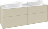 Villeroy & Boch Finion Waschtischunterschrank 1600 mm Glossy White Lacquer mit Beleuchtung