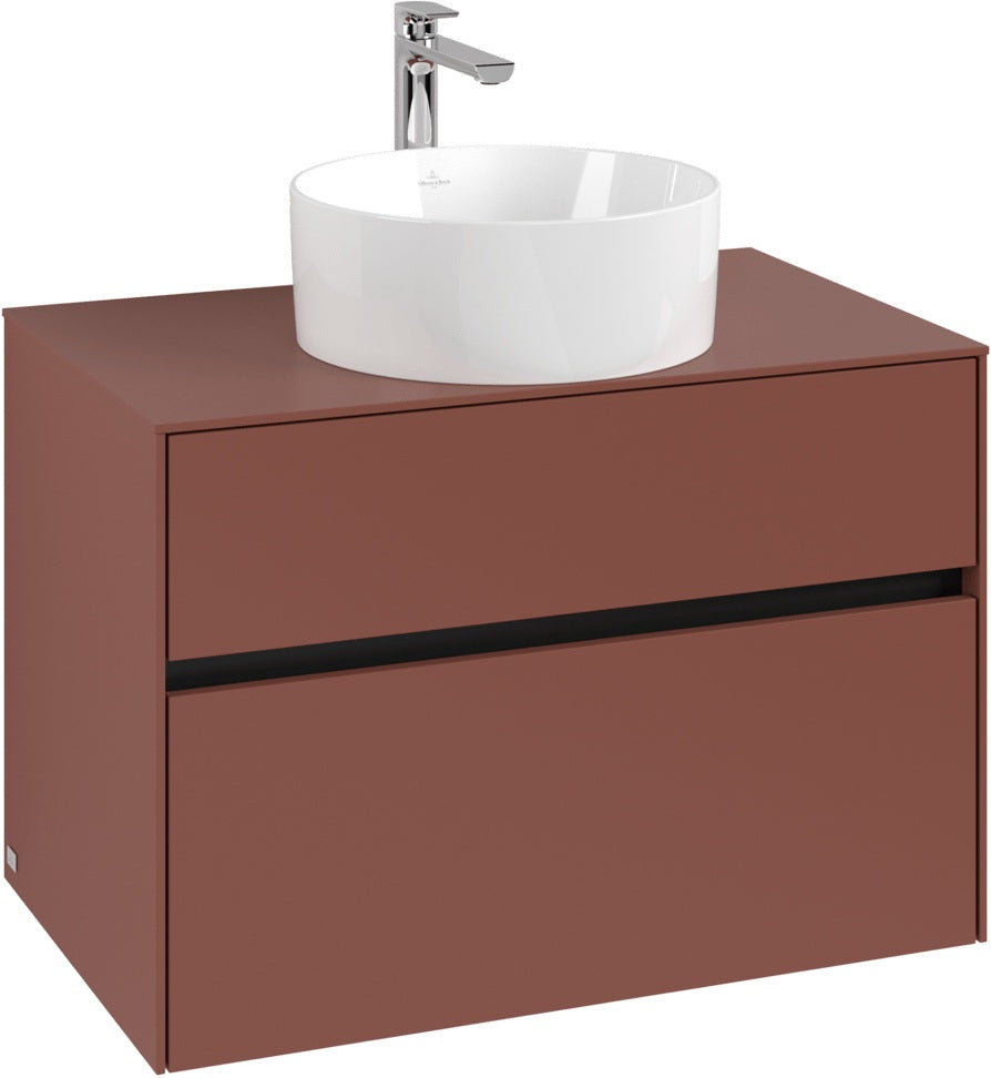 Villeroy & Boch Waschtischunterschrank Collaro C037 800 mm White Oak mit SoftClosing