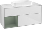 Villeroy & Boch Finion Waschbeckenunterschrank 1200 mm Walnut Veneer mit Beleuchtung