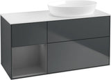 Villeroy & Boch Finion Waschtischunterschrank 1200 mm Glossy White Lacquer mit Beleuchtung