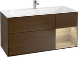Villeroy & Boch Finion Waschbeckenunterschrank Glossy White Lacquer 1196 mm mit LED-Beleuchtung