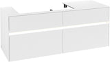 Villeroy & Boch Waschbeckenunterschrank Collaro C089 B0 1400 mm White Matt mit Beleuchtung