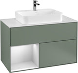 Villeroy & Boch Finion Waschtischunterschrank 1000 mm White Matt Lacquer mit LED-Beleuchtung
