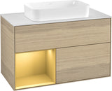 Villeroy & Boch Waschtischunterschrank Finion G241GF Glossy White Lacquer 1000 mm mit Beleuchtung