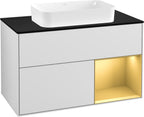 weiß / Mitteldichte Faserplatte (MDF) / F252H F 1000x603x501mm White Matt