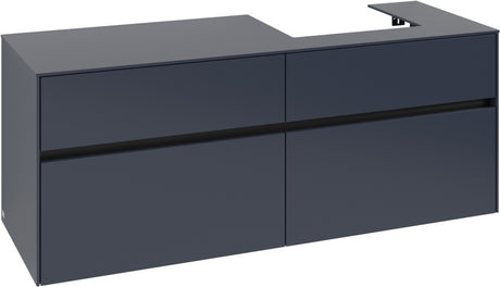 Villeroy & Boch Waschtischunterschrank Collaro C075 B0 1400 mm White Oak mit Beleuchtung