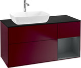 Villeroy & Boch Finion Waschtischunterschrank 1200 mm Glossy White mit Beleuchtung und SoftClosing