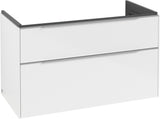 Villeroy & Boch Subway 3.0 Waschtischunterschrank C570L0 Brilliant White mit LED-Beleuchtung und SoftClosing