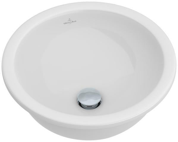 Villeroy & Boch Loop & Friends Unterbauwaschbecken 330 mm rund Weiß Alpin ohne Überlauf