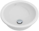 Villeroy & Boch Loop & Friends Unterbauwaschbecken 330 mm rund Weiß Alpin ohne Überlauf