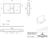 Villeroy & Boch Einbau-Spiegelschrank My View Now 1600 mm mit Sensorschalter und LED-Beleuchtung
