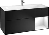 Villeroy & Boch Finion Waschbeckenunterschrank Glossy White Lacquer 1196 mm mit LED-Beleuchtung