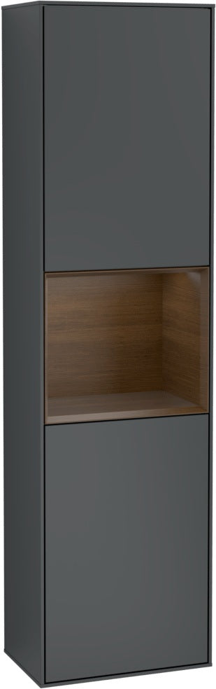 Villeroy & Boch Hochschrank Finion F460GF – 418 mm, Glossy White Lacquer, mit Beleuchtung & SoftClosing