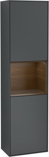 Villeroy & Boch Hochschrank Finion F460GF – 418 mm, Glossy White Lacquer, mit Beleuchtung & SoftClosing