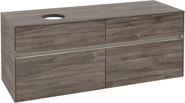 Villeroy & Boch Waschtischunterschrank Collaro C046 B0 1400 mm Stone Oak mit Beleuchtung