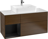 Villeroy & Boch Finion Waschtischunterschrank G161G 1200 mm Glossy White Lacquer mit LED-Beleuchtung