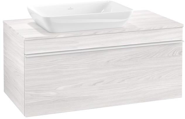 Villeroy & Boch Venticello Waschtischunterschrank Glossy White 957 mm, Auszug links