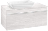 Villeroy & Boch Venticello Waschtischunterschrank Glossy White 957 mm, Auszug links