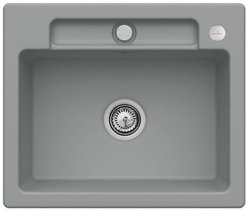 Villeroy & Boch Einbauspüle Siluet 60 S TitanCeram Ebony CeramicPlus 600x510mm
