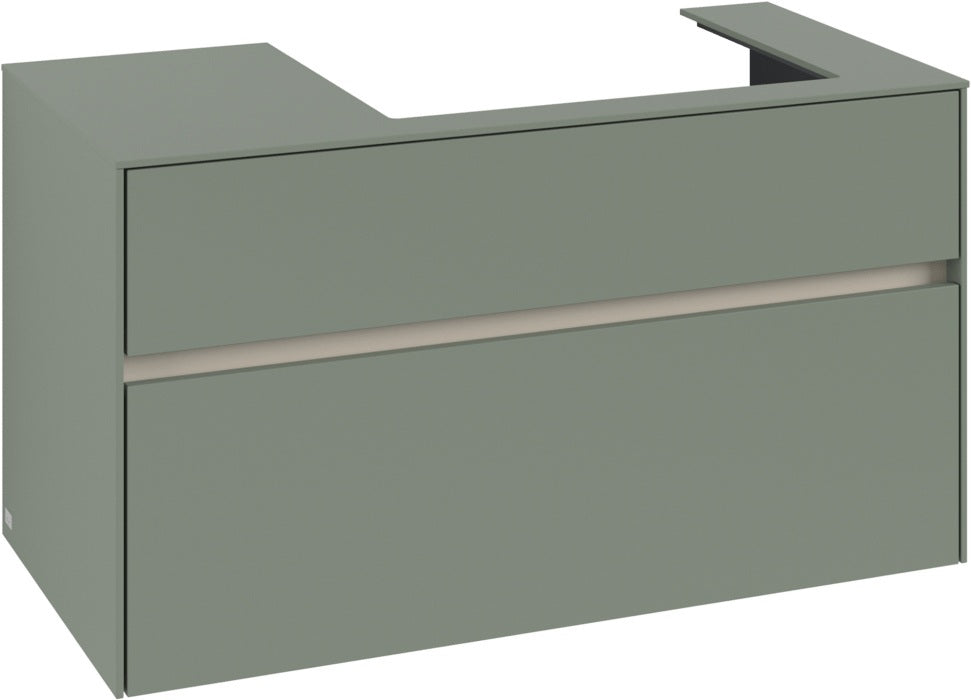 Villeroy & Boch Collaro Waschtischunterschrank C018 B0 1000 mm White Oak mit Beleuchtung
