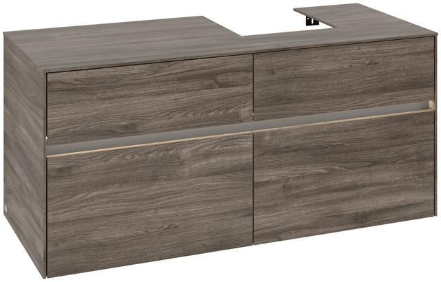 Villeroy & Boch Waschbeckenunterschrank Collaro 1200 mm Stone Oak mit LED-Beleuchtung