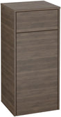 Villeroy & Boch CLEAR Seitenschrank Anschlag rechts Glossy White – Halbhochschrank mit Tip-on Technik