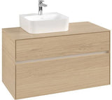 Villeroy & Boch Waschbeckenunterschrank Collaro Nordic Oak 1000 mm mit Beleuchtung