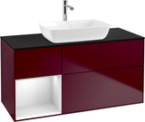 Villeroy & Boch Finion Waschtischunterschrank 1200 mm Glossy White Lacquer mit Beleuchtung