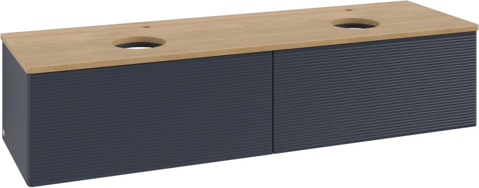 Villeroy & Boch Antao Waschtischunterschrank 1600 mm Anthrazit Matt mit 2 Auszügen