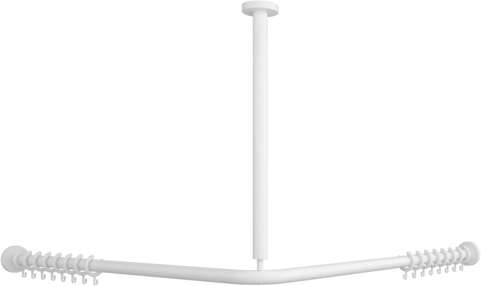 Villeroy & Boch Duschstange ViCare 921705 900x900x50mm Weiß Aluminium Wandmontage