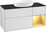 Villeroy & Boch Finion Waschtischunterschrank FA72GFGF 1200 mm Glossy White Lacquer mit LED-Beleuchtung