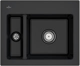 Villeroy & Boch Einbauspüle Subway 60 XM Keramik Ebony CeramicPlus 620x510mm