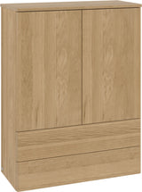 Villeroy & Boch Antao Highboard K47100 – 814 x 1039 x 356 mm, Glossy White Lacquer, 2 Auszüge, 2 Türen