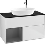 Villeroy & Boch Finion Waschbeckenunterschrank G892G 1000 mm Glossy White Lacquer mit Beleuchtung