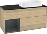 Villeroy & Boch Finion Waschtischunterschrank 120 cm Glossy White Lacquer mit Beleuchtung
