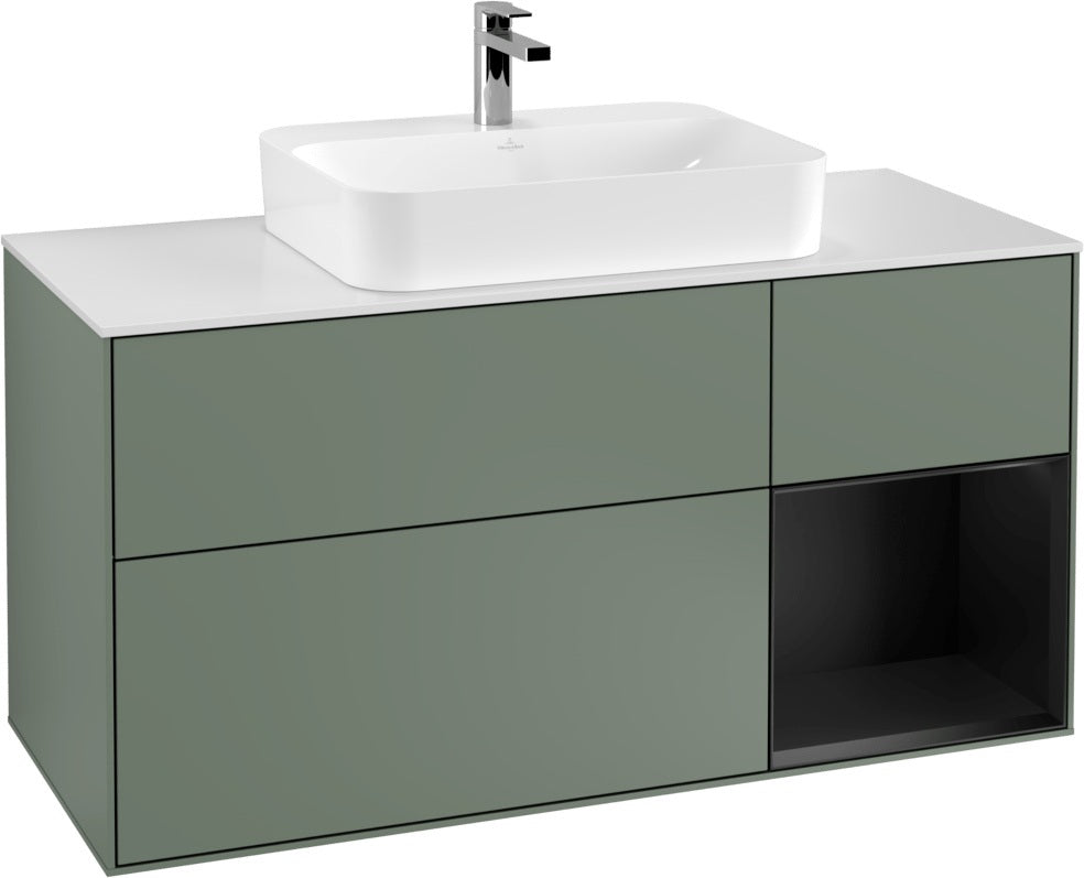 Villeroy & Boch Waschtischunterschrank Finion F421G 1200 mm Glossy White Lacquer