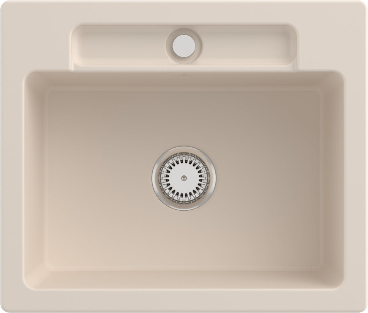 Villeroy & Boch Einbauspüle Siluet 60 S 334601 – 600 x 510 mm, Weiß Alpin CeramicPlus, TitanCeram