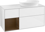 weiß / Mitteldichte Faserplatte (MDF) / GA41G N 1200x603x501mm Glossy White