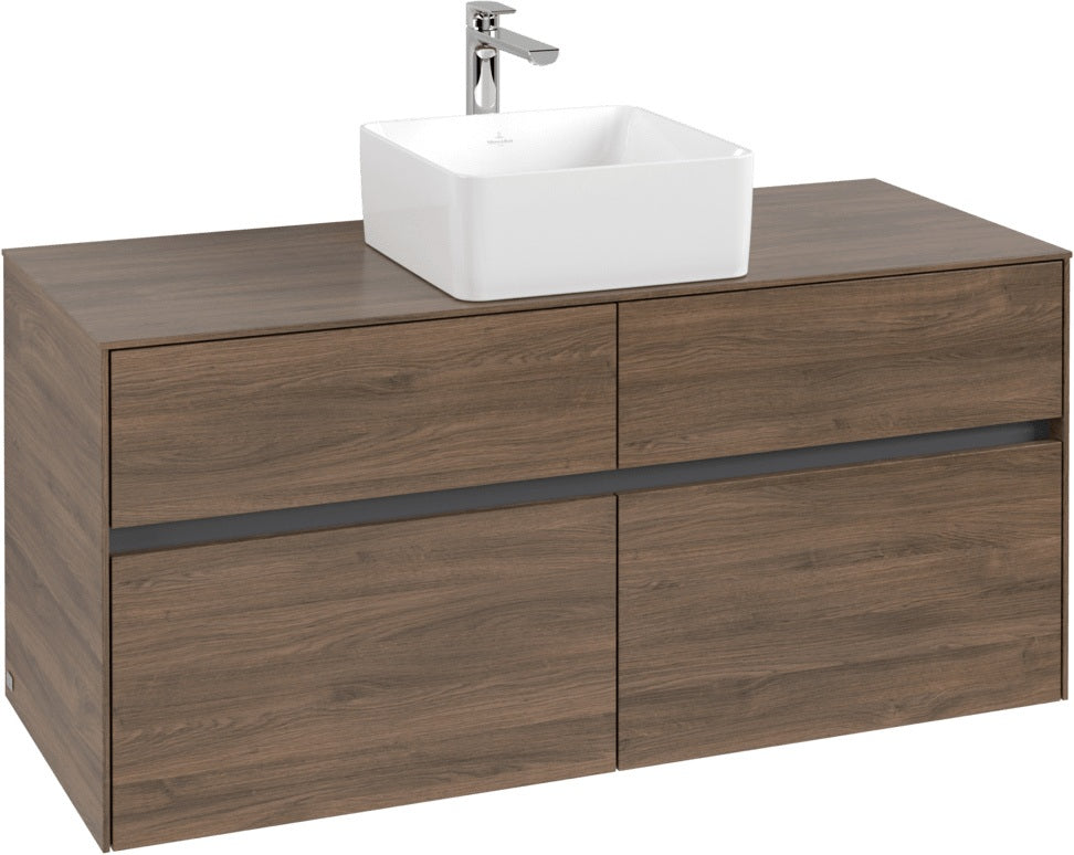 Villeroy & Boch Waschtischunterschrank Collaro C04100 1200 mm Arizona Oak mit 4 Auszügen