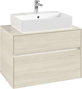 Villeroy & Boch Waschbeckenunterschrank Collaro C124 B0 800 mm White Oak mit Beleuchtung