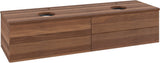 Villeroy & Boch Antao Waschtischunterschrank 1600 mm Warm Walnut mit 4 Auszügen und Beleuchtung