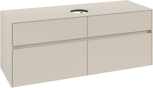Villeroy & Boch Waschtischunterschrank Collaro C045 1400 mm Cashmere Grey mit 4 Auszügen