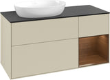 Villeroy & Boch Finion Waschtischunterschrank 1200 mm Glossy White Lacquer mit LED-Beleuchtung