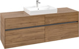 Villeroy & Boch Waschtischunterschrank Collaro Kansas Oak 1600 mm mit 4 Auszügen und SoftClosing