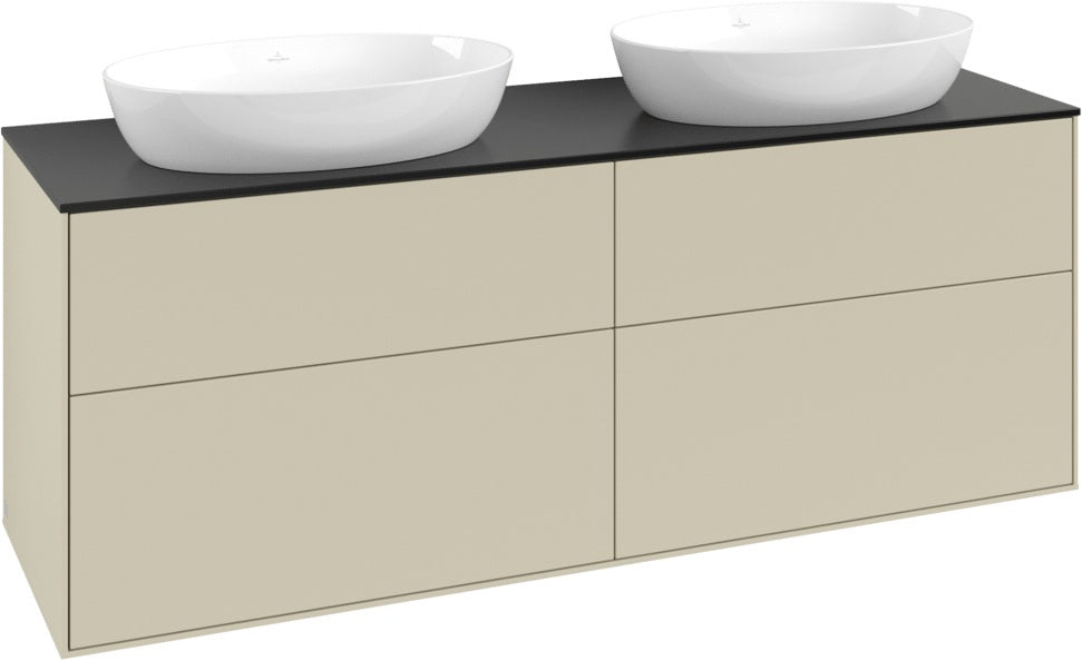 Villeroy & Boch Finion Waschtischunterschrank 1600 mm Glossy White Lacquer mit Beleuchtung