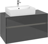 Villeroy & Boch Waschbeckenunterschrank Collaro C126 B0 1000 mm Glossy White mit Beleuchtung
